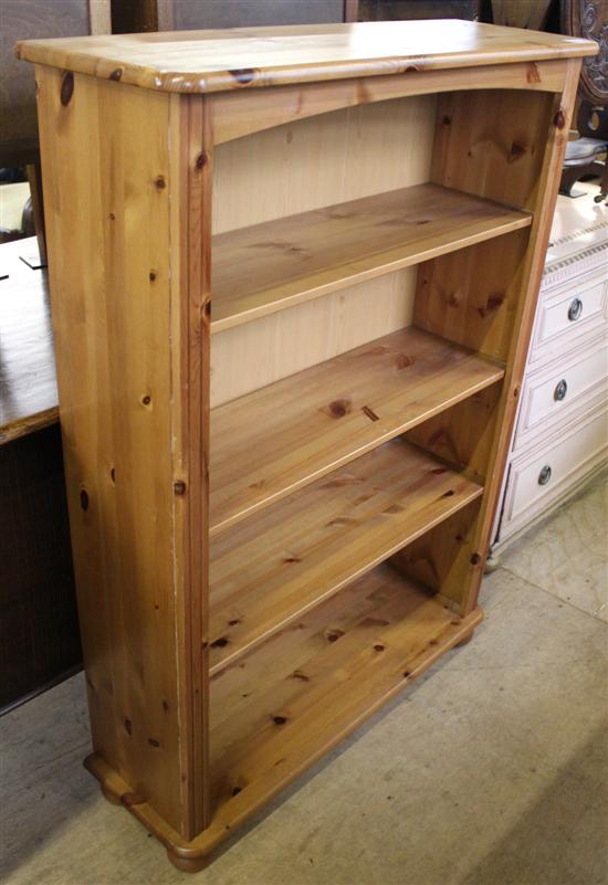 Pine open bookcase